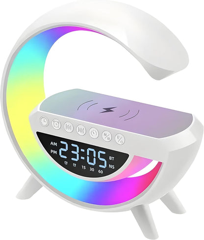 6-in-1 Digital Led Wireless Charger Speaker