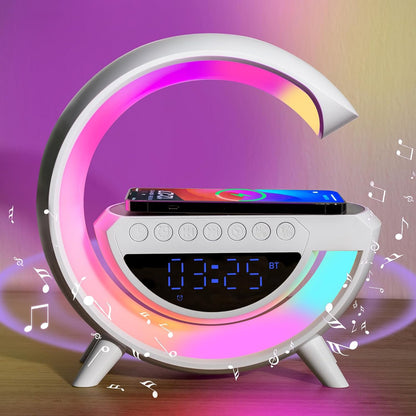 6-in-1 Digital Led Wireless Charger Speaker