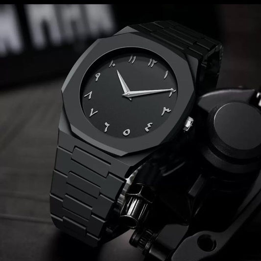 Arabic AURA Watch-Stainless Steal Watch